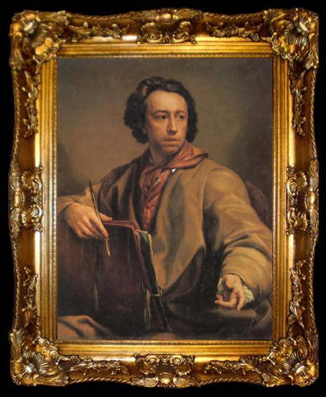 framed  Anton Raffael Mengs Self Portrait, ta009-2